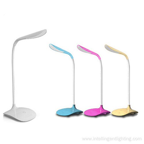 Hot Sale High Quality Dimmable Eye Protection Flexible Neck Desk Lamp Office USB Rechargeable LED Reading Table Lamp